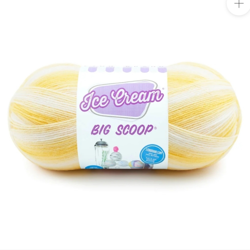 NWT 1 Skein Lion Brand Ice Cream Big Scoop Yarn
